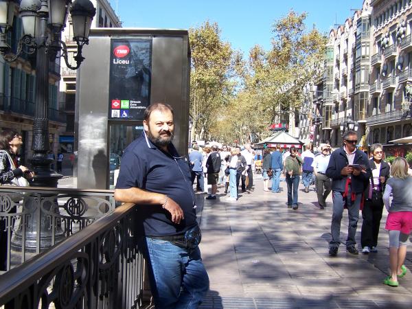 En las ramblas de BCN.